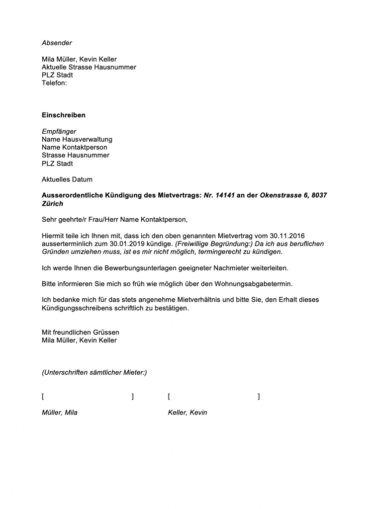 Wohnungskündigung inkl. Vorlage so funktionierts! MOVU