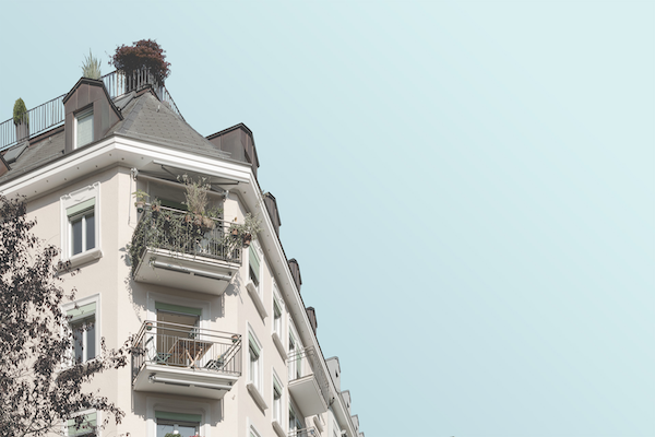 Haus mit Balkon